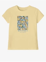 Žluté holčičí vzorované tričko name it Damily - unisex