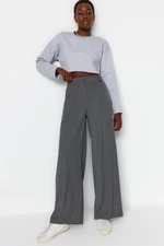 Trendyol Anthracite Palazzo/Extra Wide Leg Woven Trousers