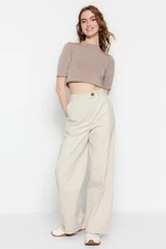 Trendyol Stone Wide Leg Woven Trousers