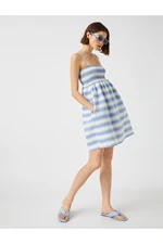 Koton Strapless Dress with Pocket