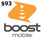 Boost Mobile $93 Mobile Top-up US