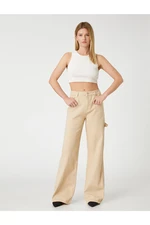 Koton Wide Leg Denim Pants High Waist