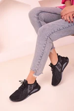 Soho Black-Smoked Women's Sneakers 18177