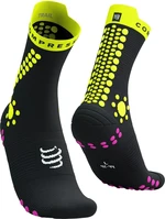 Compressport Pro Racing V4.0 Trail Black/Safety Yellow/Neon Pink T3 Futózoknik