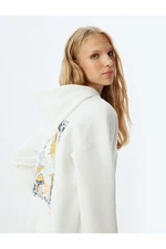 Koton Oversize Sweatshirt Back Printed Hooded Long Sleeve