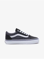 Modro-čierne dievčenskú tenisky VANS Old Skool