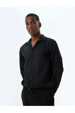 Koton Slim Fit Shirt Basic Long Sleeve Cotton Blend