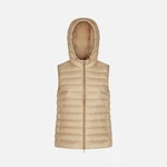 Beige women's down vest Geox Jaysen - Women's