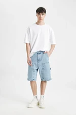 DEFACTO Carpenter Fit Jean Bermuda Shorts