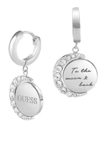 Guess Kruhové náušnice s přívěsky Moon Phases JUBE01192JWRH