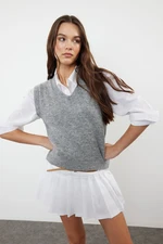 Trendyol Gray Wool Knitwear Sweater