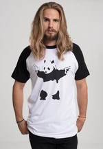 Brandalised - Banksy´s Graffiti Panda Raglan Tee wht/blk