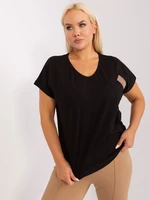 Dámská černá halenka plus size