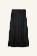 DEFACTO A Cut Basic Plain Satin Maxi Skirt