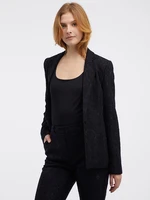 Orsay Black Women's Patterned Blazer - Women's