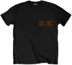 AC/DC Maglietta Hard As Rock (Back Print) Unisex Black 2XL