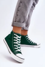 Women's Classic High Sneakers Green Remos