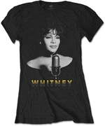 Whitney Houston Koszulka Black & White Photo Womens Black M