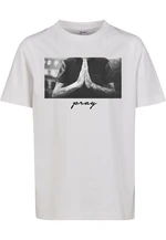 Kids Pray Tee White