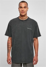 Oversized Small Embroidery Tee Black