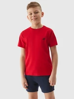 Boys' Plain T-Shirt 4F - Red