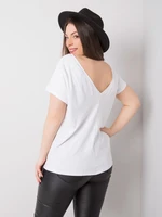 Larger white cotton t-shirt