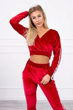 Velour set with red Queen lettering