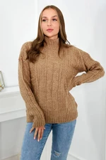 Turtleneck sweater Camel