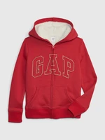 Children's sweatshirt sherpa with GAP logo - Girls