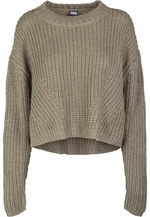 Women's wide oversize sweater olive