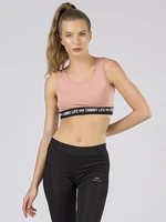 Női sport top TOMMY LIFE poros rózsaszín