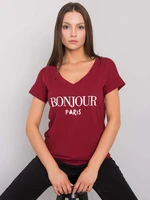 T-shirt-FA-TS-7161.32P-burgundy