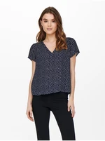 Navy blue women's blouse ONLY Sonja