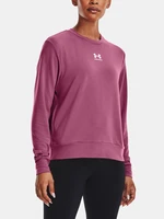 Under Armour T-Shirt Rival Terry Crew-PNK - Women