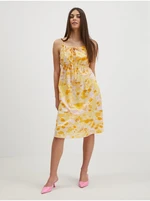 Women's yellow patterned dress VERO MODA Joa - Women