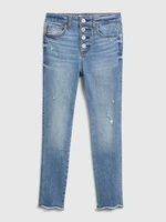 GAP Dětské džíny jeggings high rise distressed ankle with max stretch