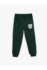 Koton Jogger Sweatpants College Printed Tie Waist Pocket