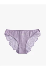 Koton Cotton Brazilian Panties with Lace Print Detail on the Back