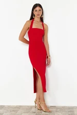 Trendyol Red Fitted Woven Dress