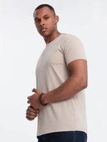 Ombre Classic BASIC men's cotton T-shirt - sand