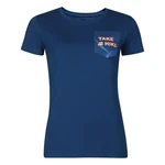 Women's organic cotton T-shirt ALPINE PRO ECCA gibraltar sea variant pc