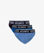 Pánské sportovní slipy ATLANTIC 3Pack - vícebarevné/modré