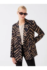 LC Waikiki Patterned Long Sleeve Women's Blazer Jacket