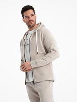 Ombre Men's sweatshirt set unbuttoned sweatshirt + pants