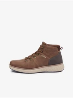 Brown men's winter ankle boots Celio