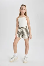 DEFACTO Girls Striped Shorts