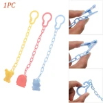 1PC New Baby Infant Toddler Dummy Pacifier Spring Soother Nipple Clip Chain Holder Strap Soother Teether Strap Nipple Holder