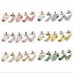 0-5 year New ultra-thin cotton hollow children's socks infants and young children's low socks 5 pairs of ice silk boat socks