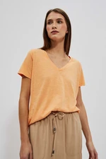 WOMEN'S T-SHIRT L-TS-4049 PEACH