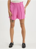 Pink High Waisted Shorts ONLY Caly - Women